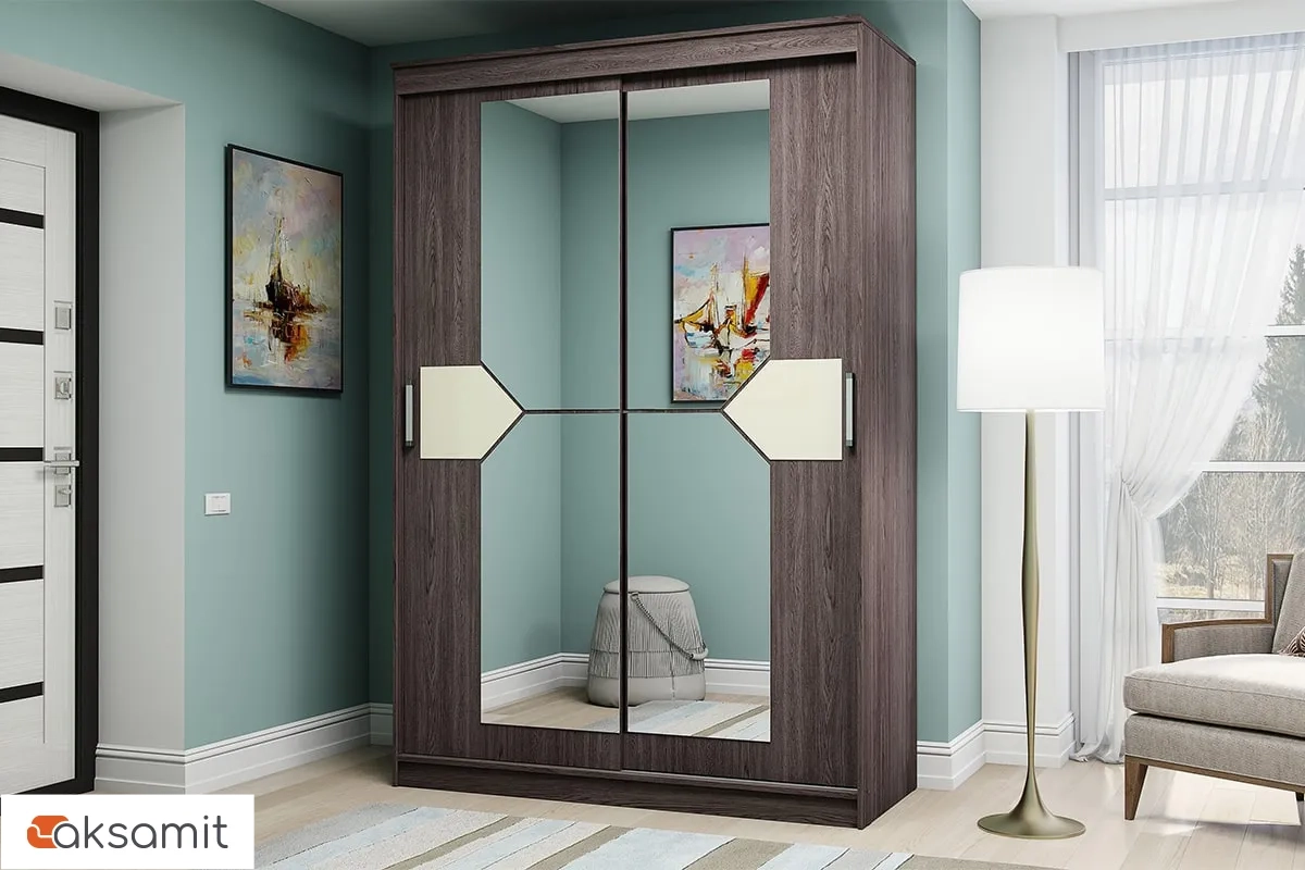 Шкаф-купе Альянс 15 (Анкор Темный/Комплект зеркал №1)