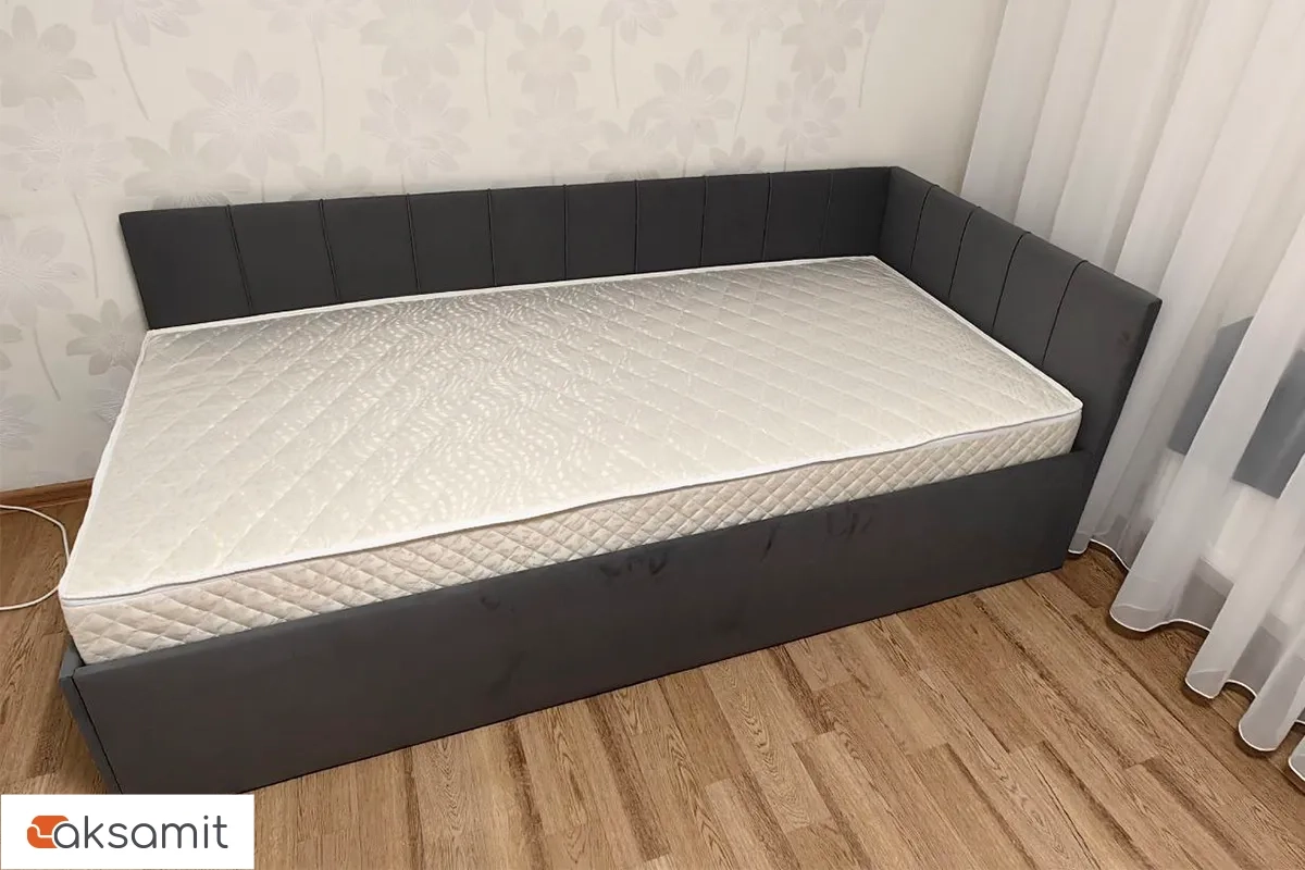 Кровать Мика с ПМ 90х200 универсальная (Newtone ANTRACITE)