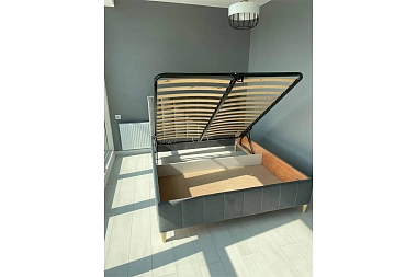 Кровать Сицилия 160х200 с ПМ (Civilia 25/Серый) 1 кат.