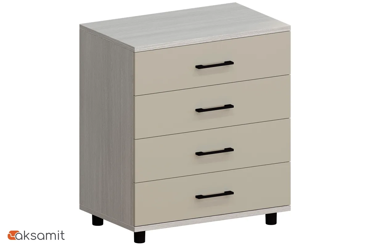 Комод КМ-5032-СЯ-КМ (Снежный Ясень / Кашемир Матовый)