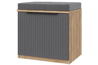 Прихожая Астория №2 (Дуб кастелло медовый / Графит софт)