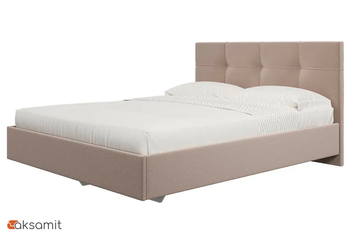 Кровать Каприз на латах 160х200 (Newtone Light BEIGE (светло-бежевый)) Кровать Каприз на латах 160х200 (Newtone Light BEIGE (светло-бежевый))