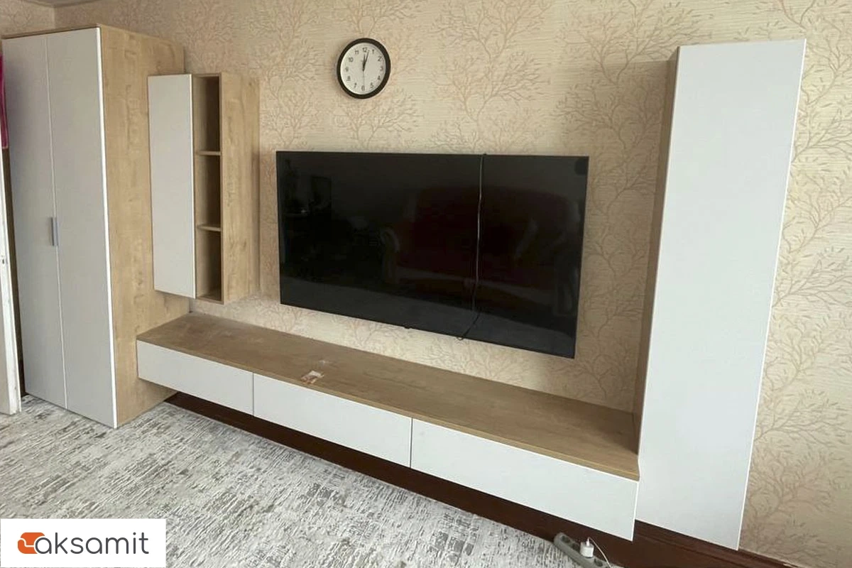 Шкаф для одежды 2-х дверный Сканди 800 (Дуб бунратти/Белый бланш)