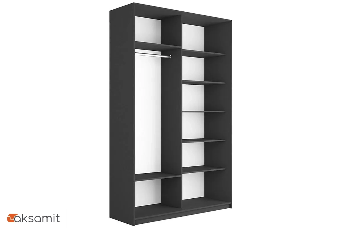 Шкаф-купе 2-х дверный Траст СШК 2.120.60-13.13 (1200x570x2300) (Серый диамант/Зеркало) Шкаф-купе 2-х дверный Траст СШК 2.120.60-13.13 (1200x570x2300) (Серый диамант/Зеркало)