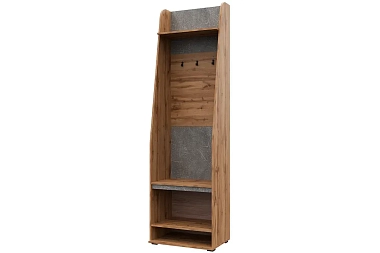 Шкаф комбинированный с вешалкой Mari (Дуб вотан/Этерно)