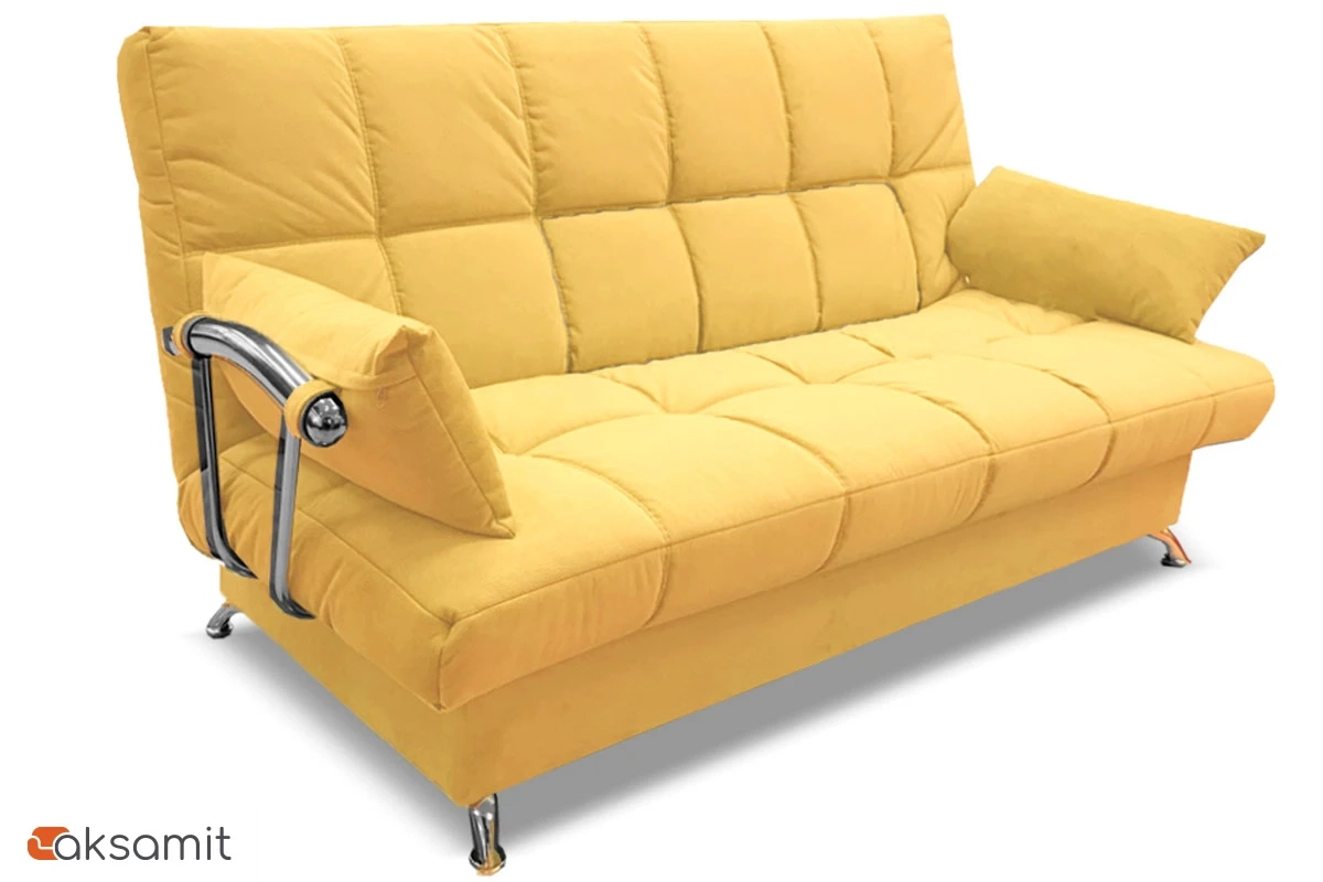Диван-кровать Финка с хром. бок. "Регина-45.2" Lovely 42 Лимонный