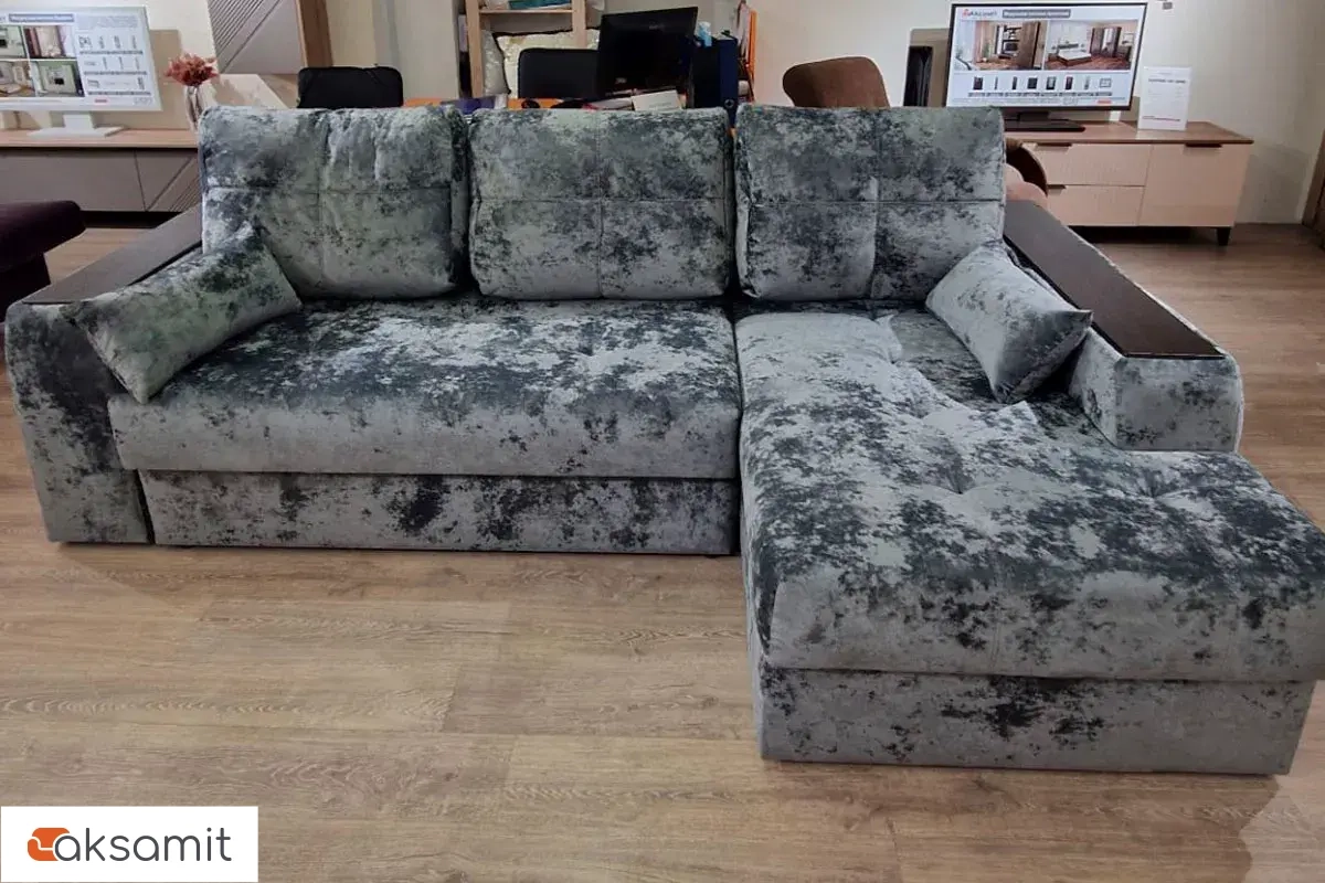 Угловой диван Остин ДКУ Plush Графит