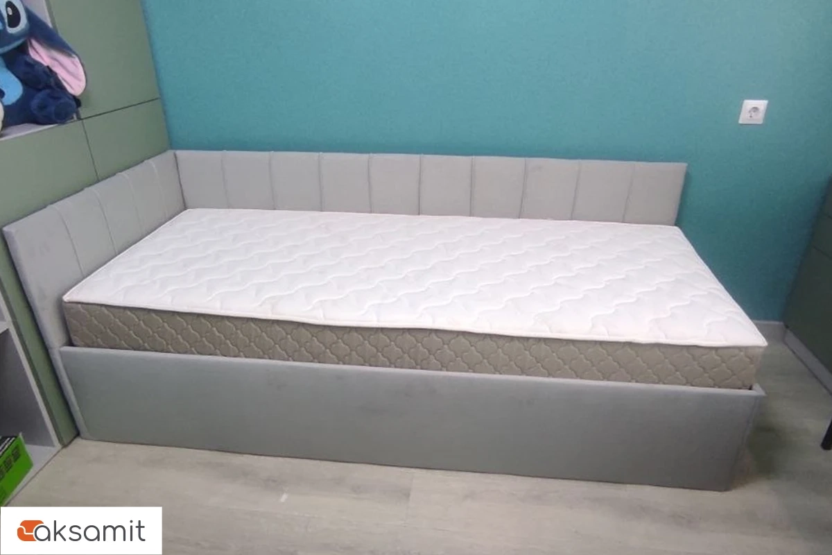 Кровать Мика с ПМ 90х200 универсальная Newtone Light GREY