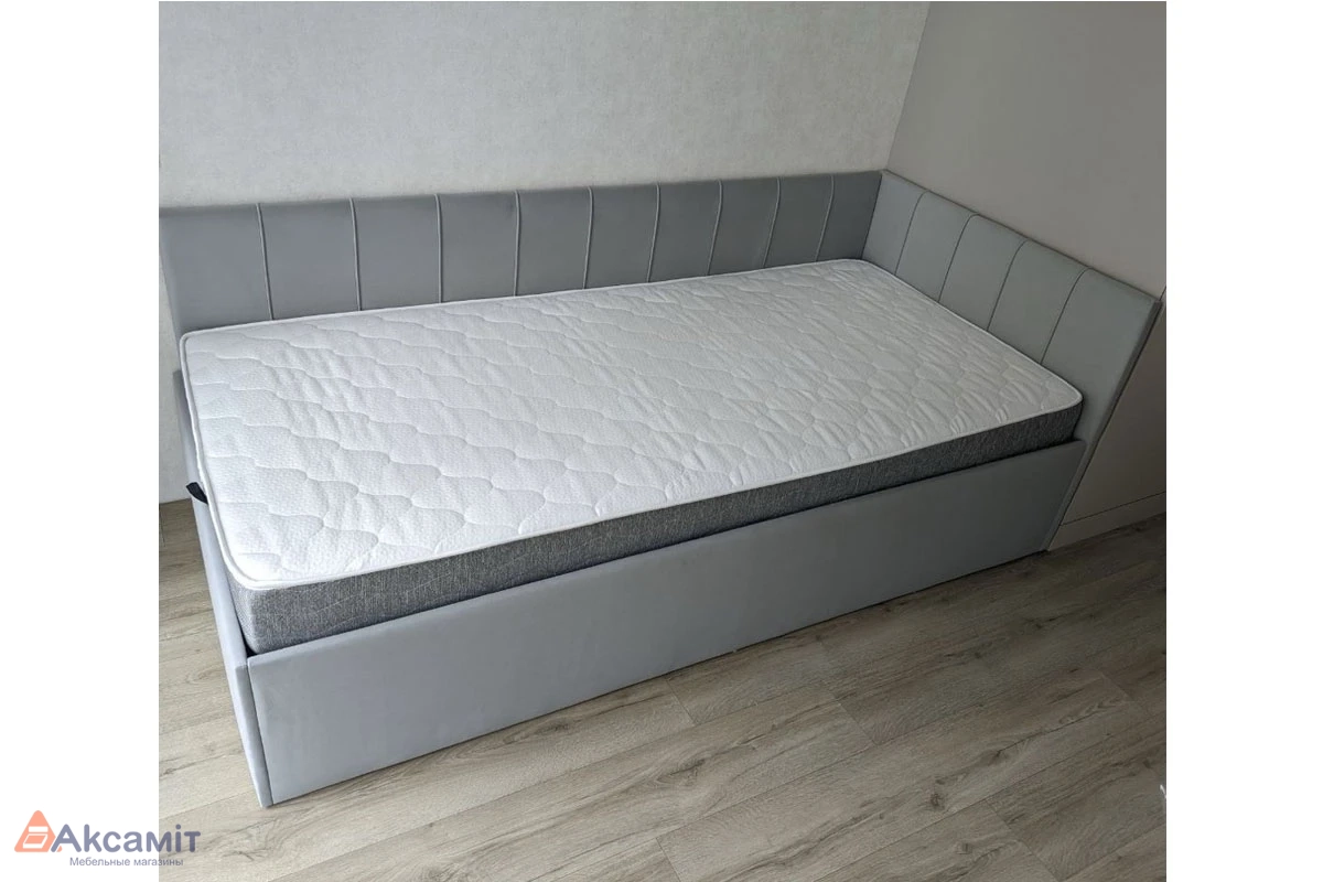 Кровать Мика с ПМ 90х200 универсальная Newtone Light GREY