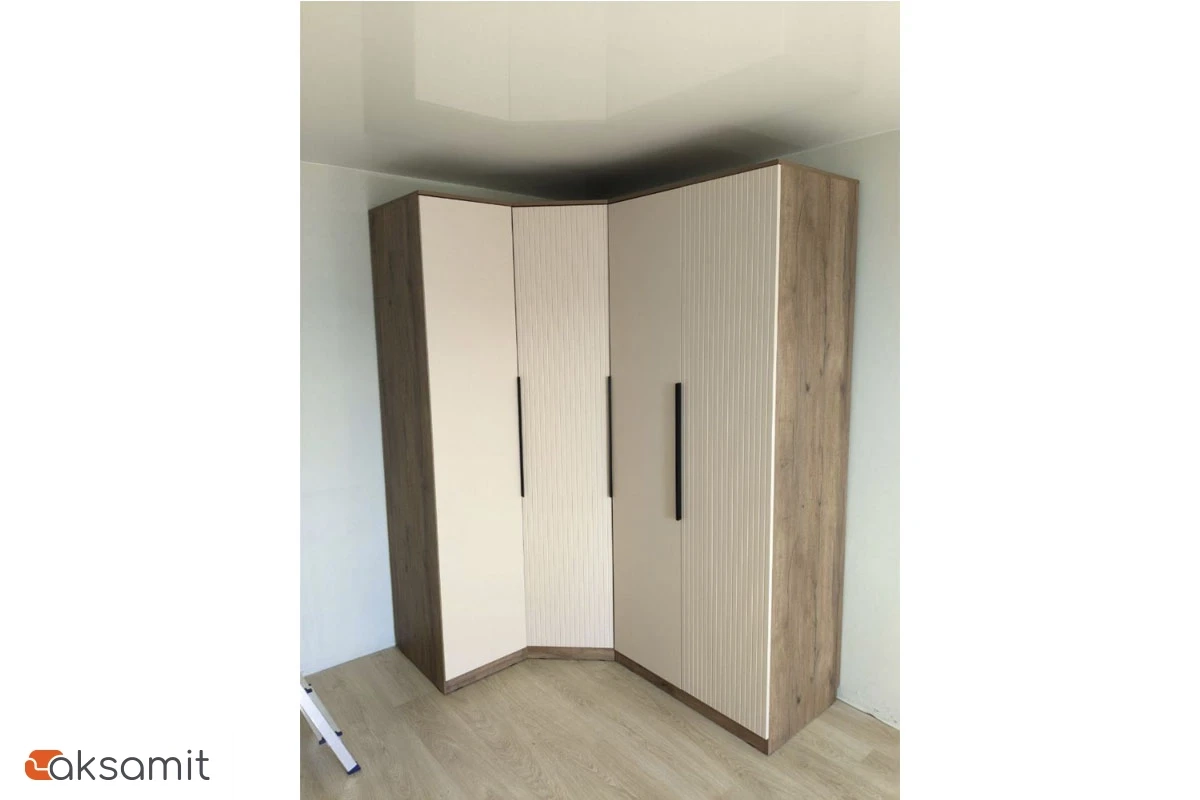 Шкаф 1-дверный для платья и белья Тоскана (Дуб Табачный/Бисквит)