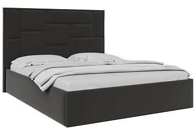 Кровать Оливия 160х200 с ПМ (Ткань/Темно-серая)