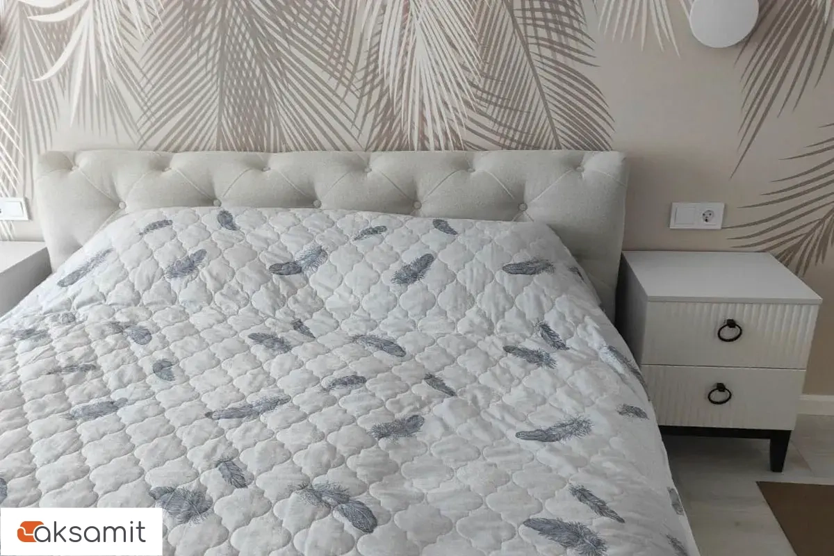 Тумба прикроватная Шарлиз (Белое сияние/Белый снег)