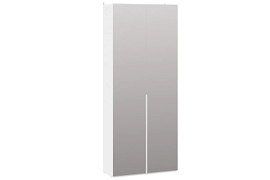 Шкаф для одежды с 2 зеркальными дверями (366) Порто СМ-393.07.224 (Белый жемчуг/Белый жемчуг)