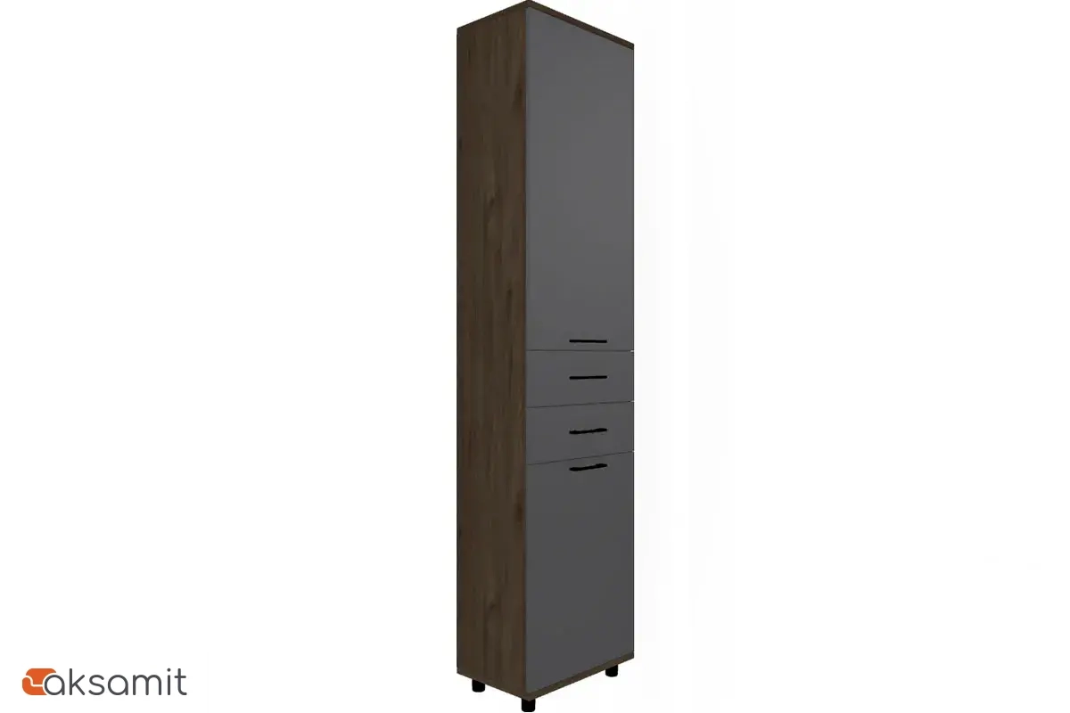 Шкаф многоцелевой ШК-5045-ГТ-АМ (Гикори Джексон Темный/Антрацит Матовый) Шкаф многоцелевой ШК-5045-ГТ-АМ (Гикори Джексон Темный/Антрацит Матовый)