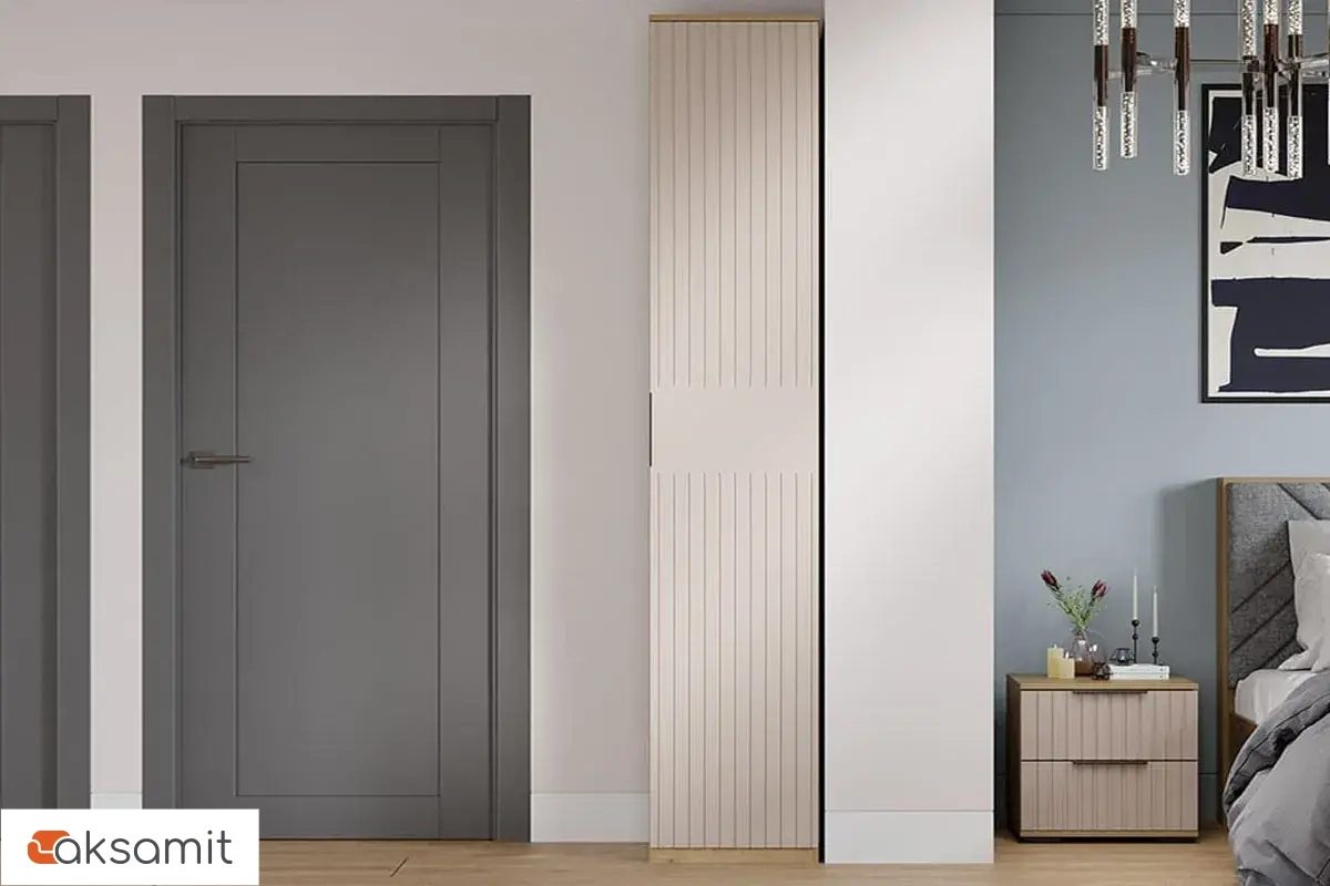 Шкаф для белья Хилтон Исп. 2 (Дуб Крафт золотой / Мокко матовый)