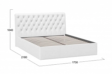 Кровать Скарлет без ПМ 160х200 (Белая)