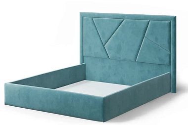 Кровать Индиго без орт. основания 160х200 (NEO 22/бирюза)