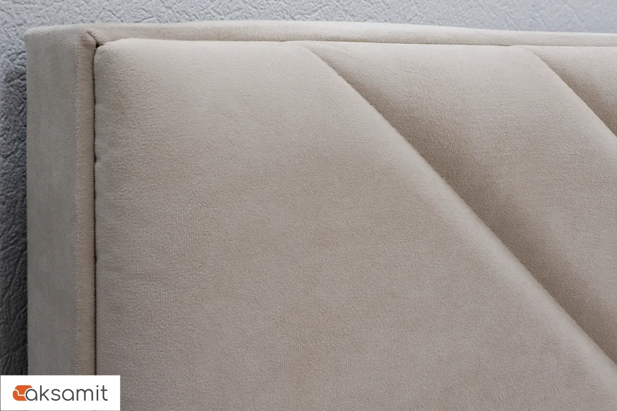 Кровать Кашемир с мягким изголовьем и ПМ 160х200 (Кашемир/Сантьяго)