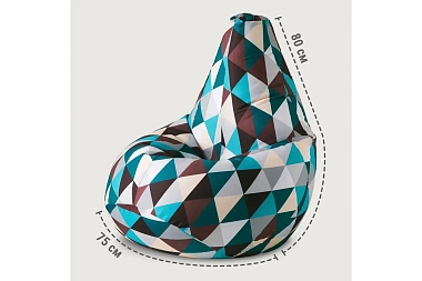 Кресло-мешок Груша Миди 2XL (Мебельный хлопок / Ромб)