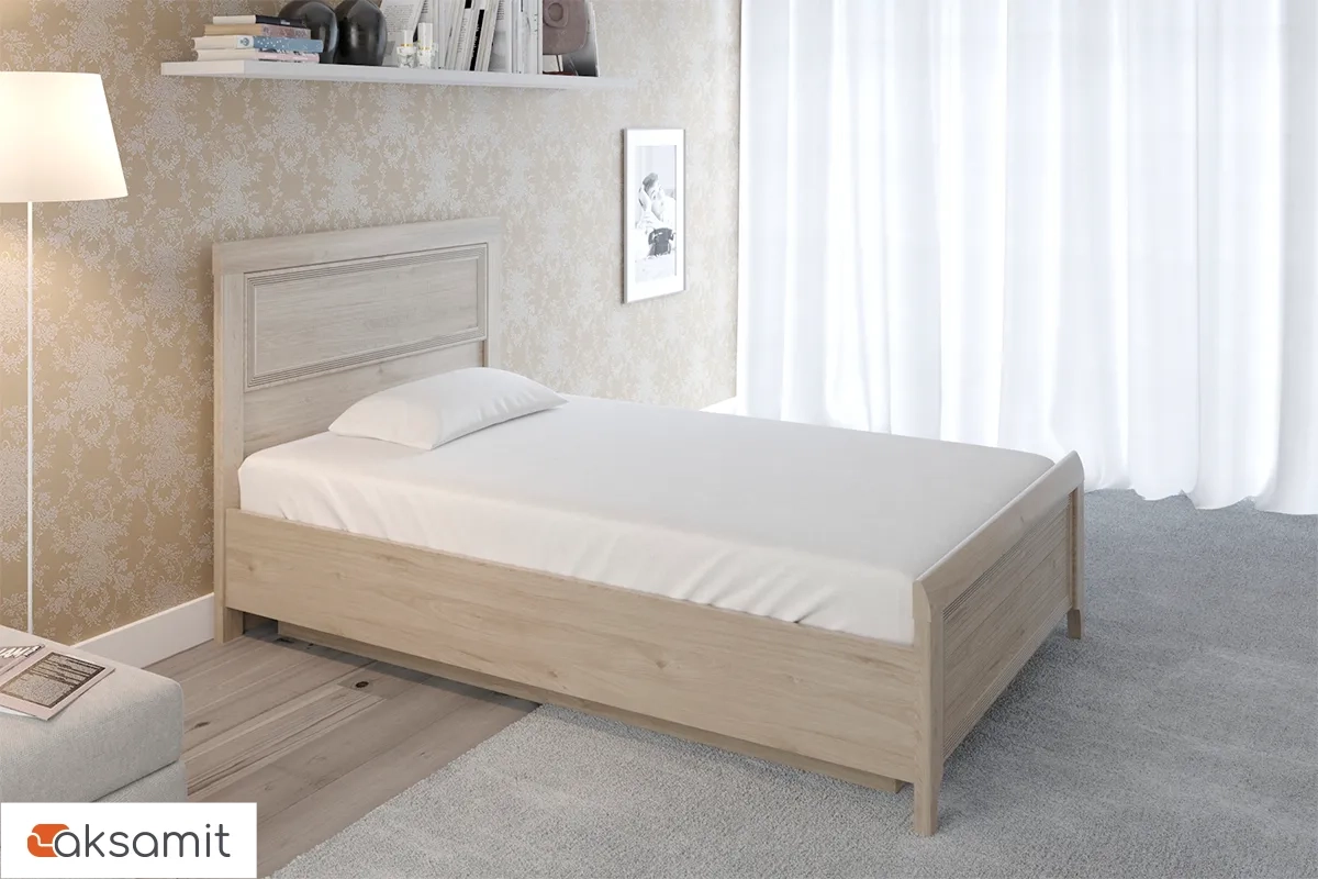 Кровать КР-1022 140х200 (Гикори Джексон Светлый) Кровать КР-1022 140х200 (Гикори Джексон Светлый)