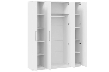 Шкаф комбинированный Агата с 4-мя дверями (Белый)