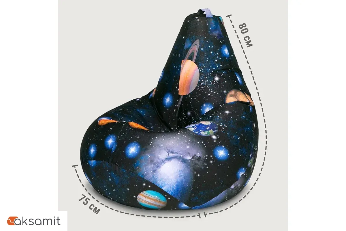 Кресло-мешок Груша Стандарт 3XL (Мебельный хлопок / Космос)