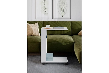 Стол журнальный Тип 14 (Белый Ясень)