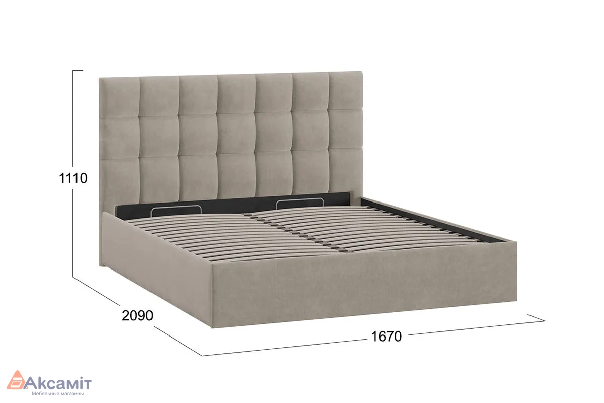 Кровать Эмбер без ПМ 160х200 (Мокко темный)