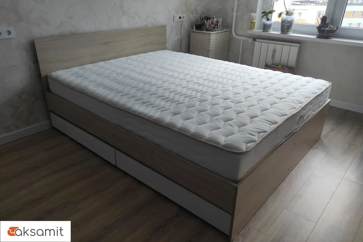 Кровать Лори с ящиками 160х200 (Дуб Сонома/Белый) Кровать Лори с ящиками 160х200 (Дуб Сонома/Белый)