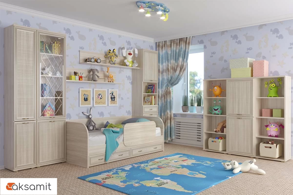 Кровать КР-1042 90х190 (Ясень Асахи) Кровать КР-1042 90х190 (Ясень Асахи)