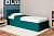 Кровать Соло односпальная с ПМ 90х200 (Newtone Emerald/Зеленый)