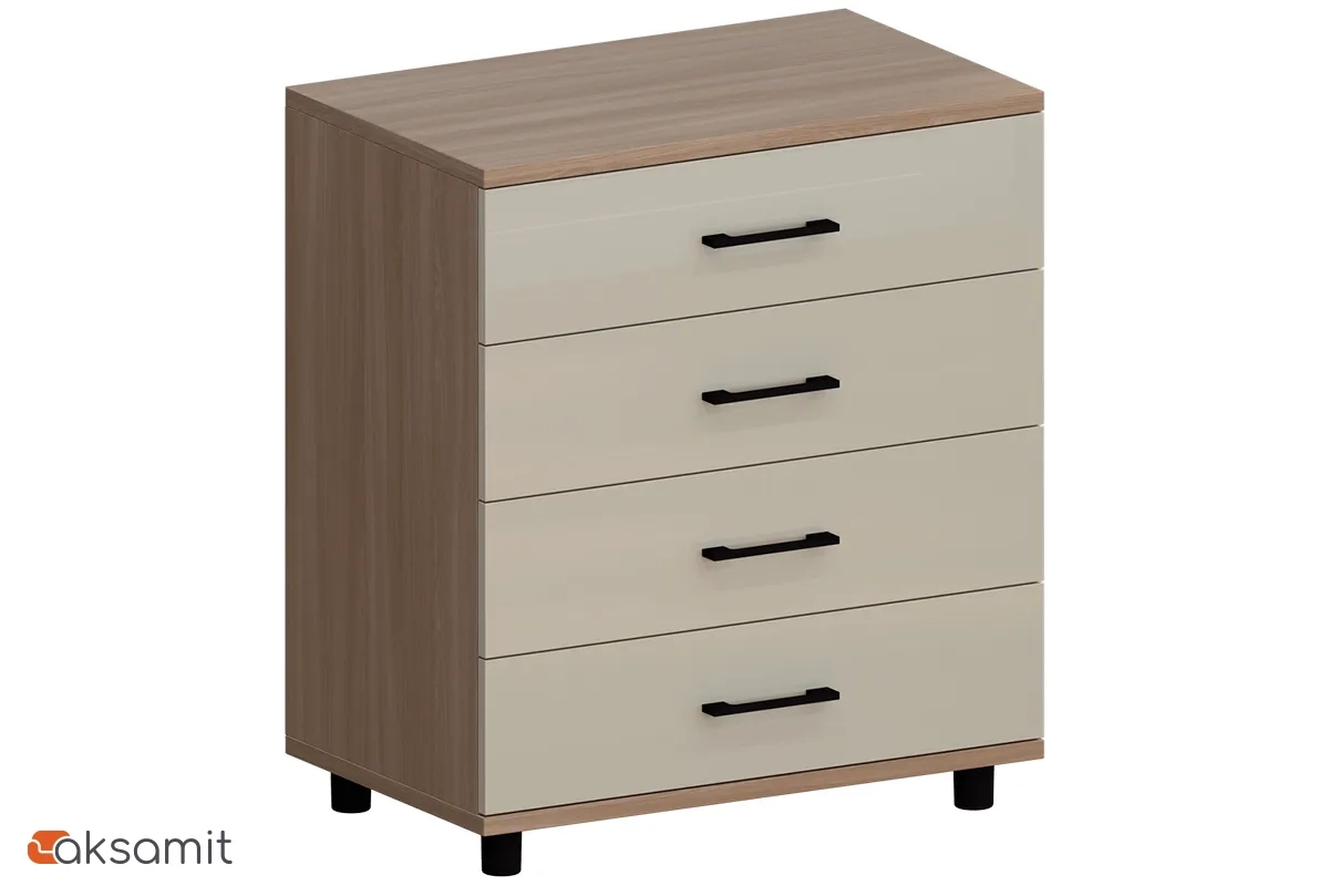 Комод КМ-5032-АС-КГ (Ясень Асахи / Кашемир Глянцевый)