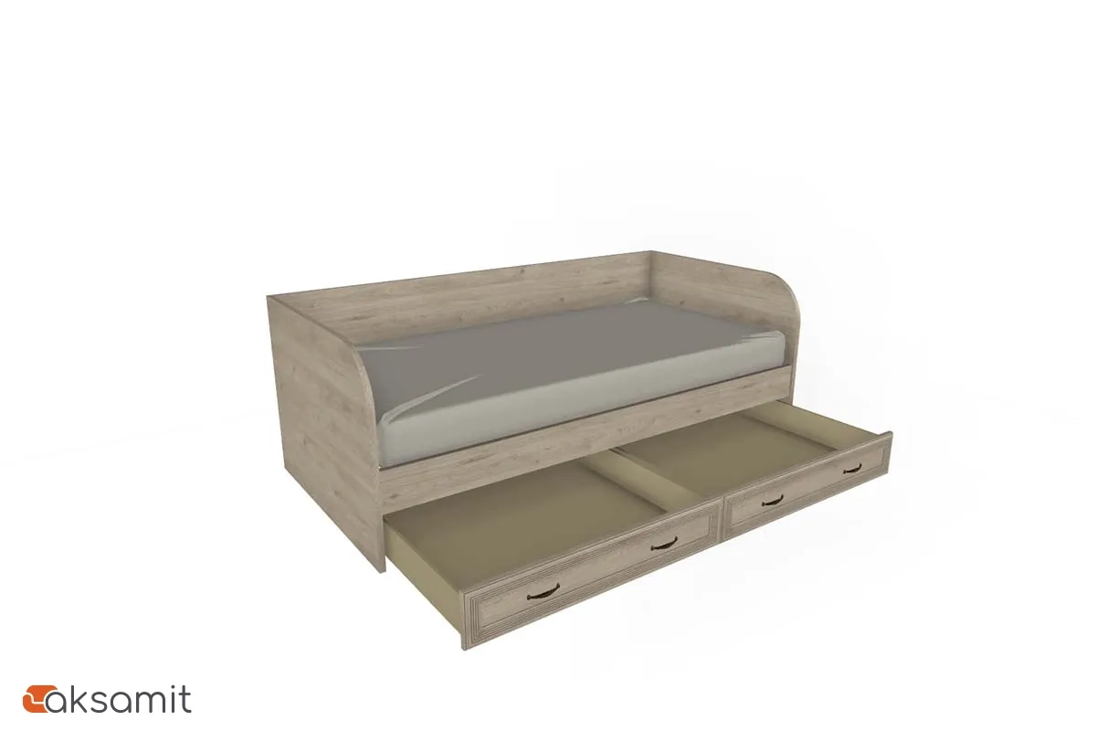 Кровать КР-1042 90х190 (Гикори Джексон Светлый) Кровать КР-1042 90х190 (Гикори Джексон Светлый)