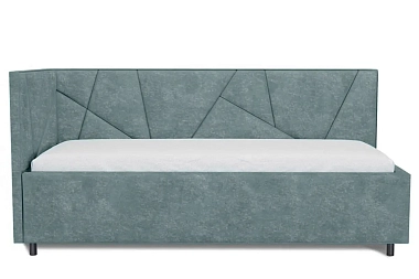 Кровать Рица с ПМ 90х200 (Небби 26 / Левый угол) 5 кат.