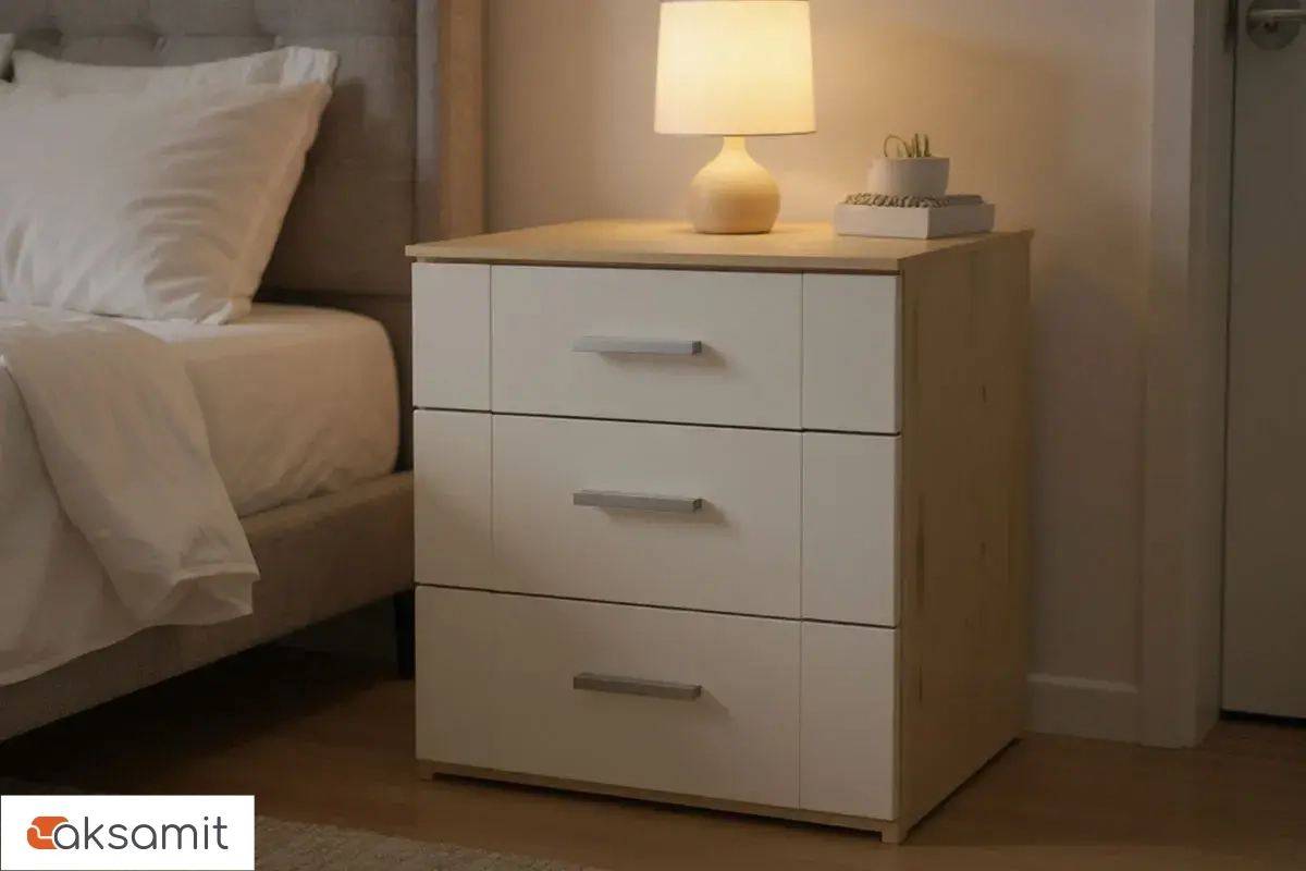 Николь ТД-295.03.01 Тумба прикроватная Бунратти/Фон Бежевый фото