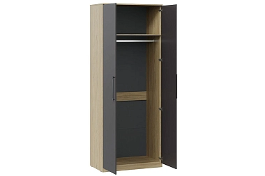 Шкаф для одежды Агата Исп.2 (Вяз благородный/Базальт)