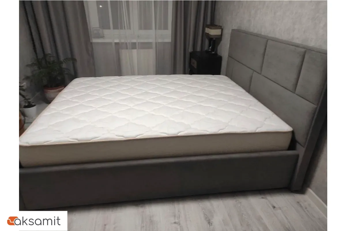 Кровать Невада-1 с ПМ 180х200 (LOVERS-27 стоун) 2 кат. Кровать Невада-1 с ПМ 180х200 (LOVERS-27 стоун) 2 кат.