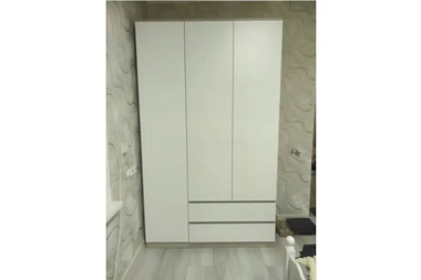 Шкаф 2х-дверный Лори (Дуб Серый/Белый)