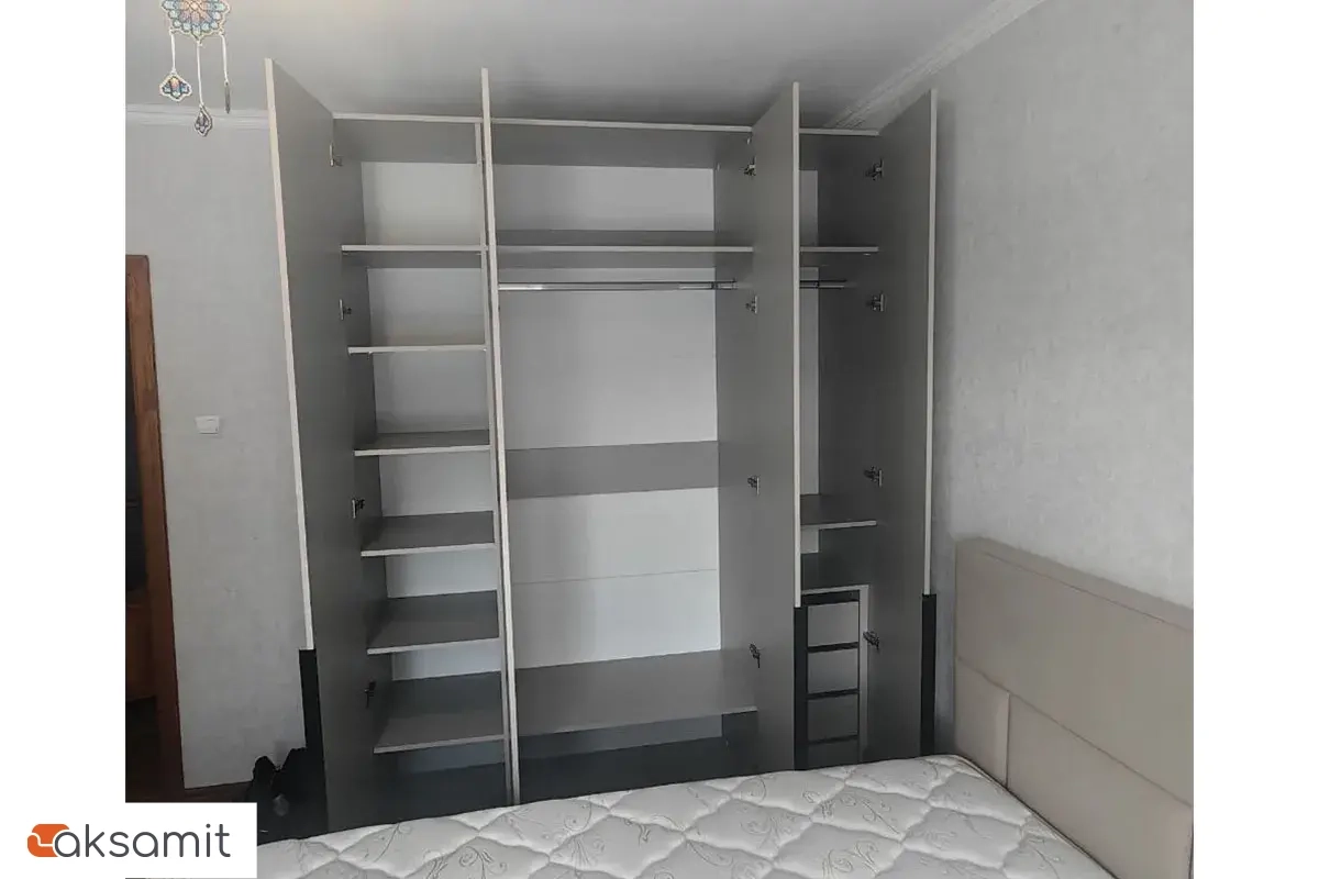 Шкаф Мария МШ 180.55 комплектация 6 (Дымчато-серый)