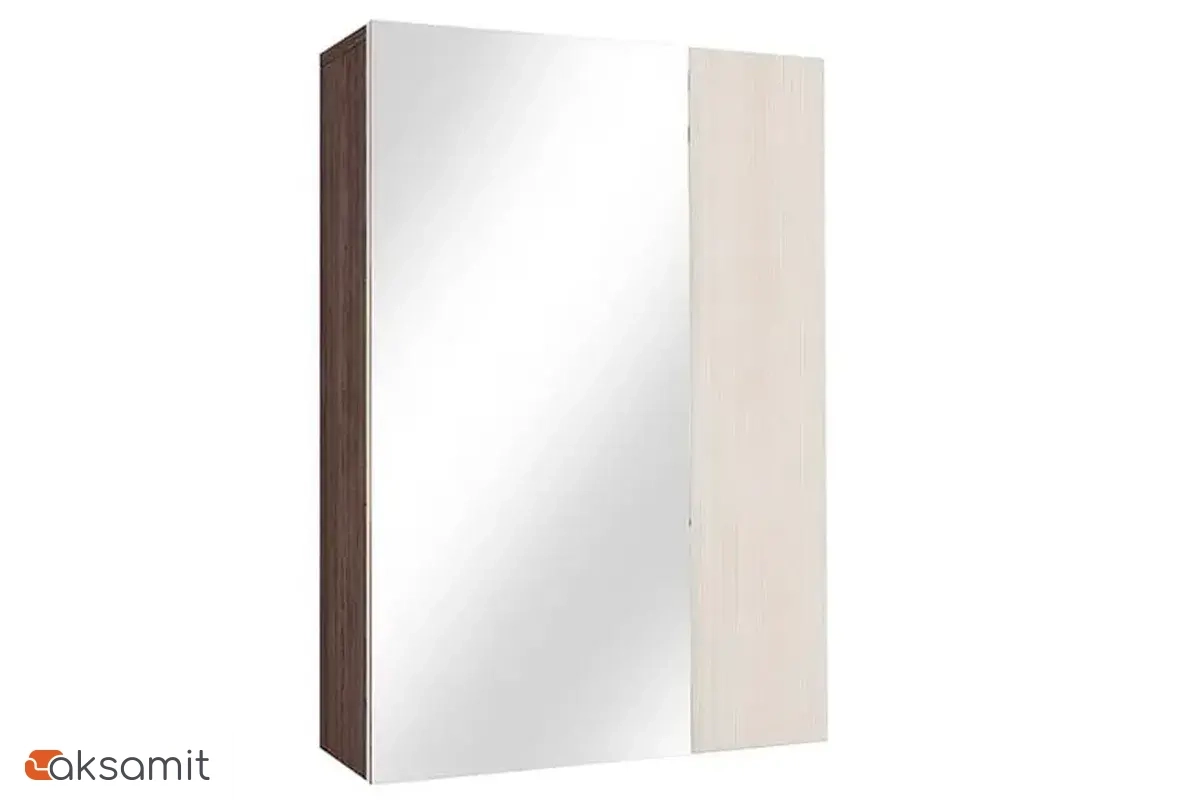 Секция навесная Бриз 8 анкор тёмный/анкор белый фото