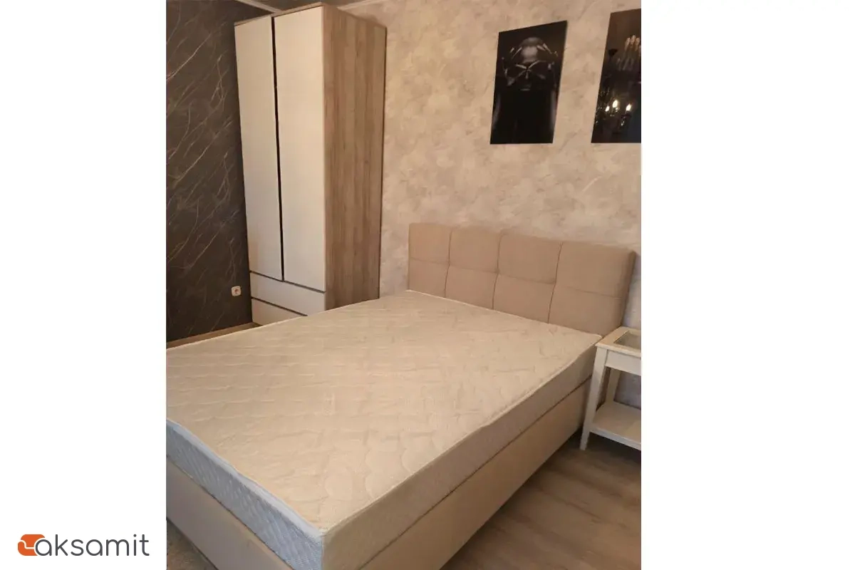 Кровать Каприз на латах 140х200 (Newtone Light BEIGE (светло-бежевый)) Кровать Каприз на латах 140х200 (Newtone Light BEIGE (светло-бежевый))