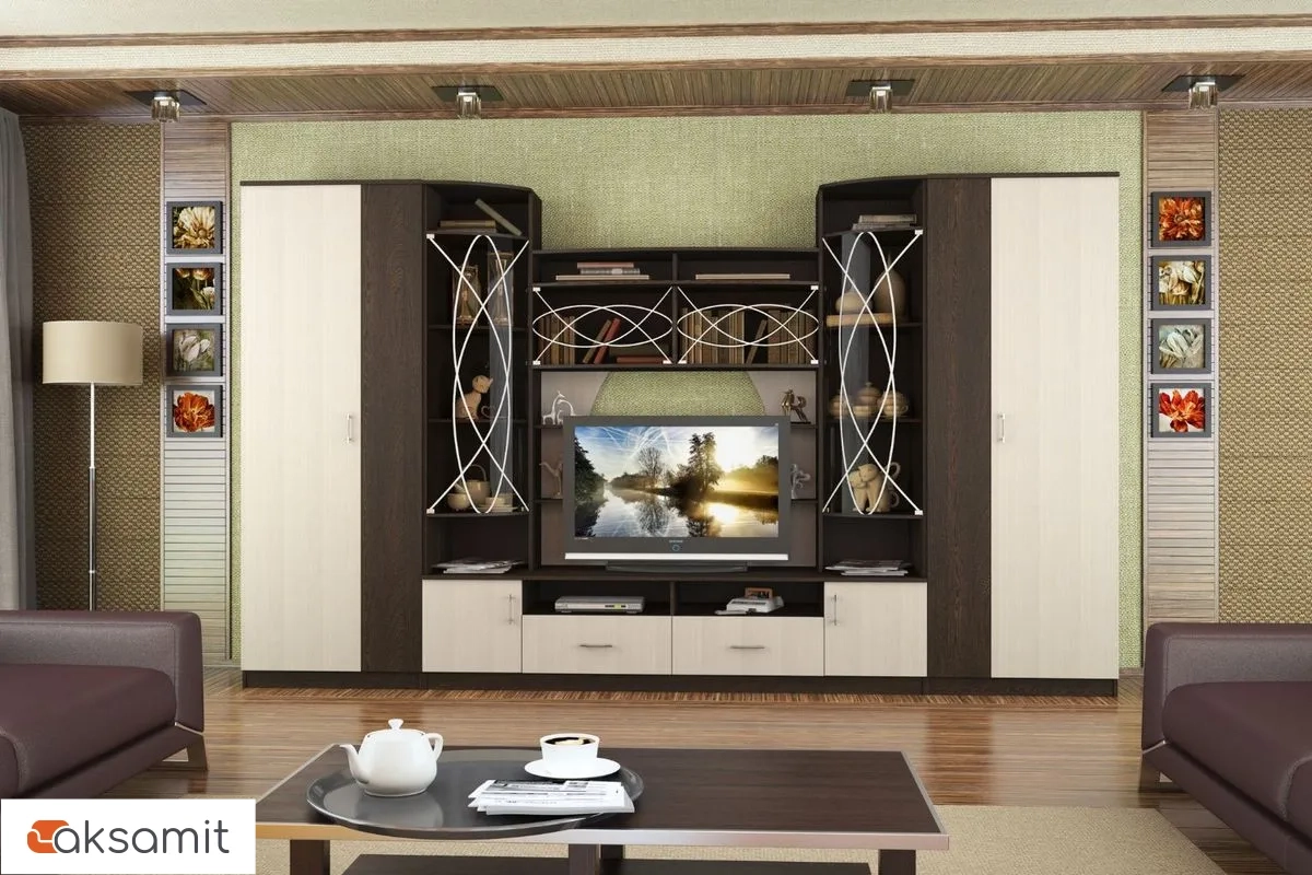 Палермо Гостиная Дуб венге/анкор белый