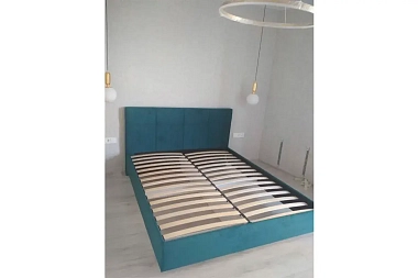 Кровать Каприз на латах 160х200 (Newtone EMERALD (зеленый))