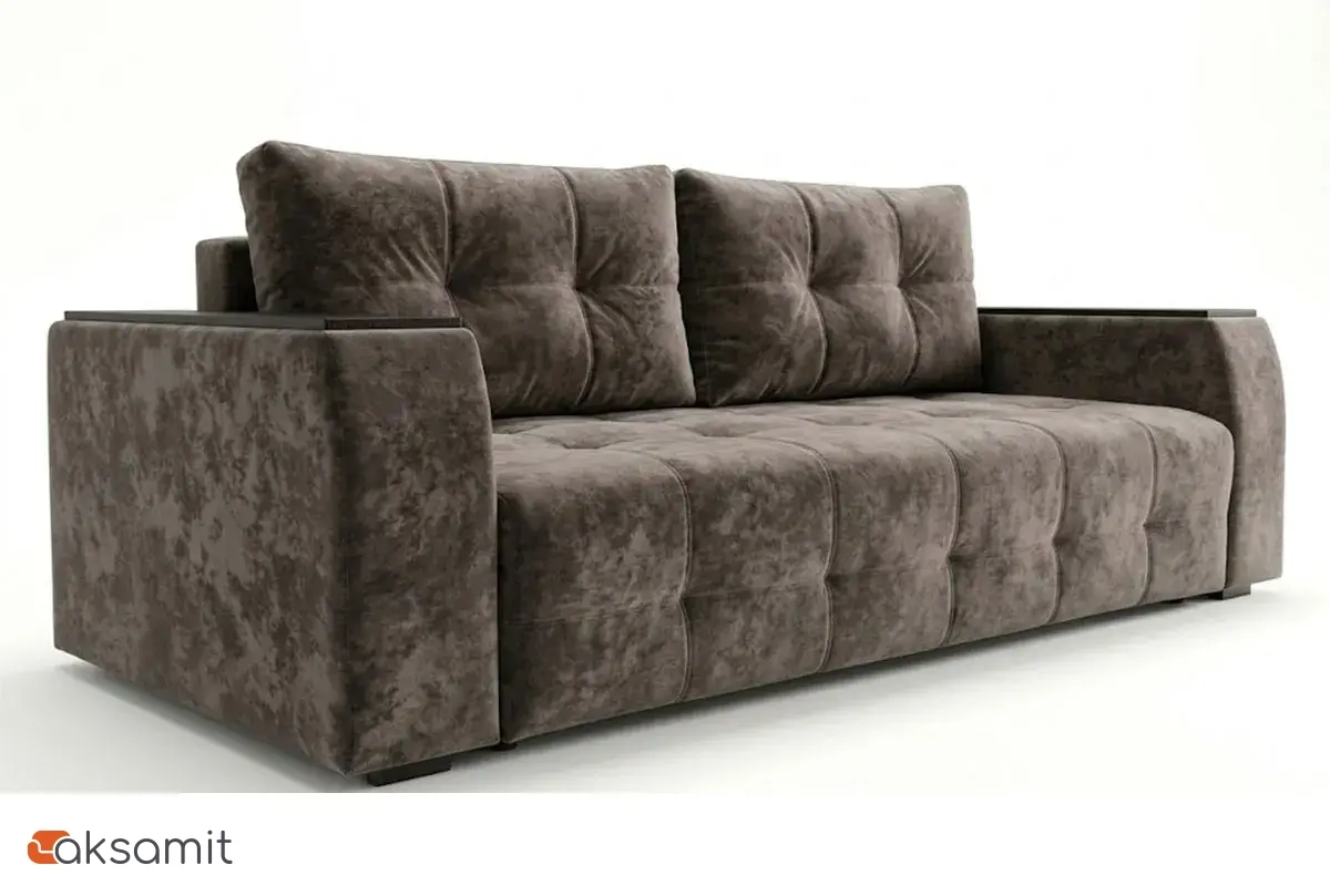 Диван-кровать Бали 4 ДК (Sensey Koriza / Накладки венге) 3 кат.