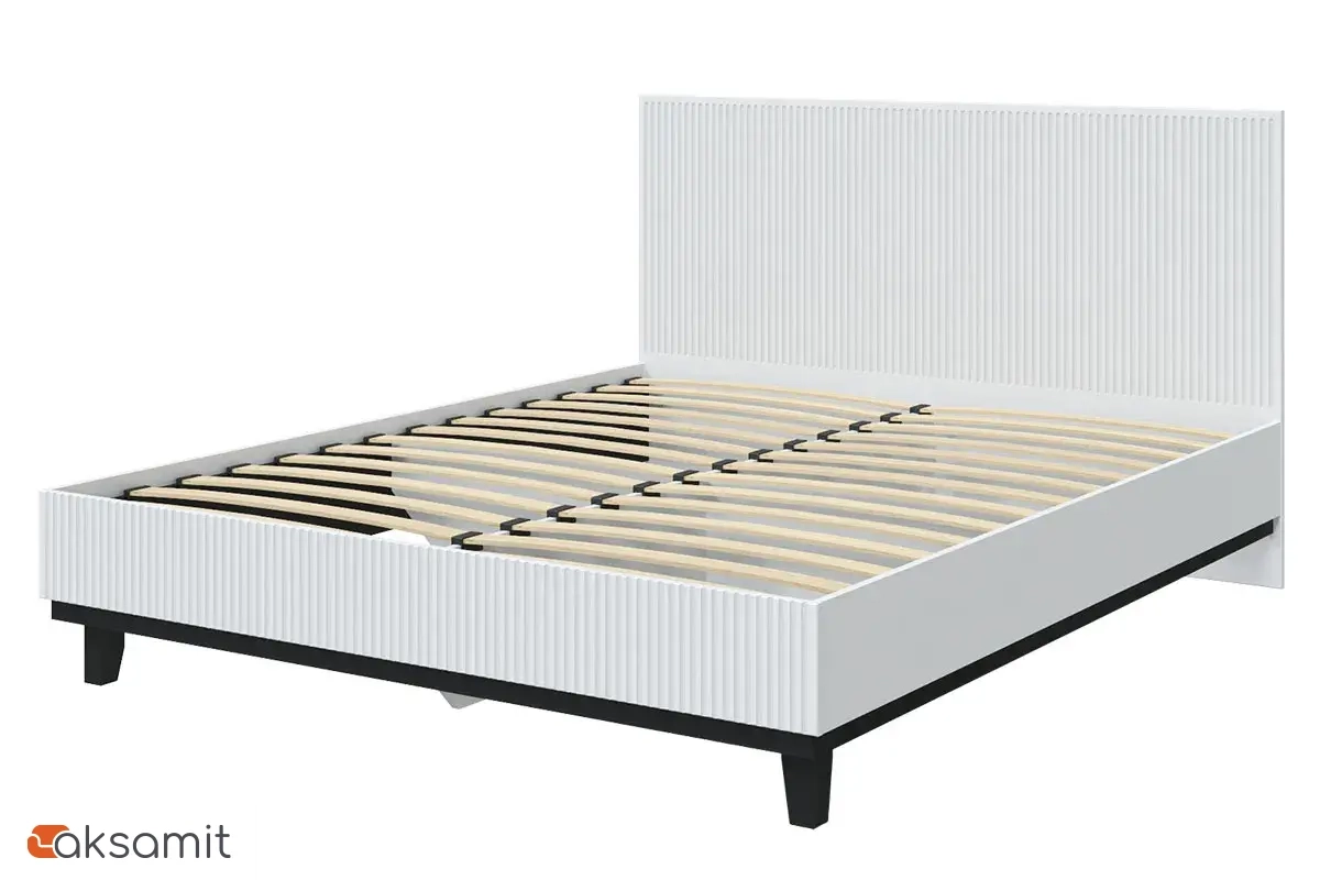 Кровать Шарлиз с настилом из латофлексов 160х200 (Белое сияние/  Белый снег)