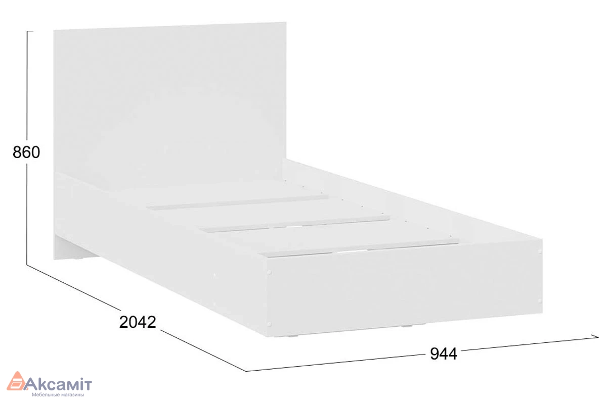 Кровать комбинированная Марли 90х200 Тип 2 (Белый)