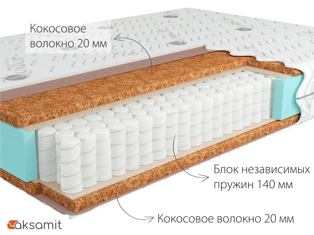 Матрас Kondor Solid Hard 180х200х19 трикотаж Матрас Kondor Solid Hard 180х200х19 трикотаж