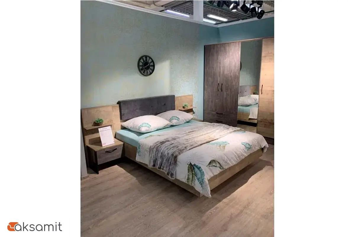 Кровать Hugo Дуб Гранж 160х200 без орт. основания (72504917) Кровать Hugo Дуб Гранж 160х200 без орт. основания (72504917)