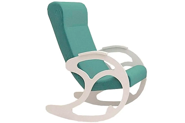 Кресло-качалка (Белый/Velutto 43)