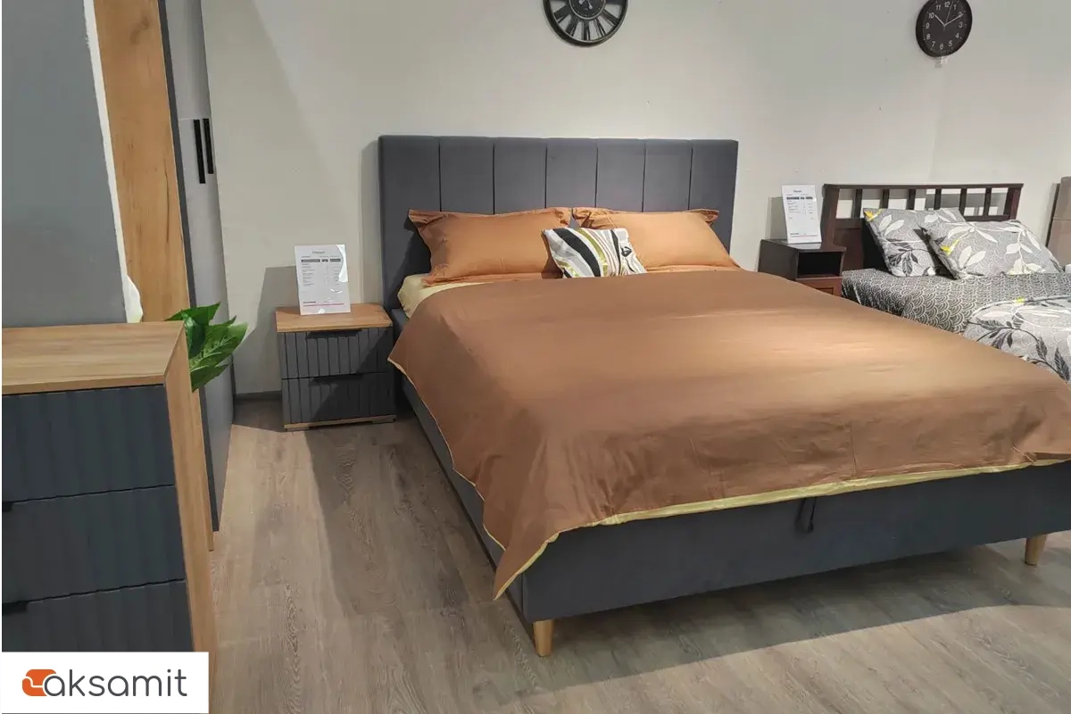 Кровать Венеция с ПМ 160х200 (Velutto/Серый) 2 кат. Кровать Венеция с ПМ 160х200 (Velutto/Серый) 2 кат.